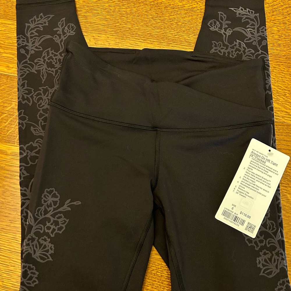 Lululemon Always On Flocked Leggings